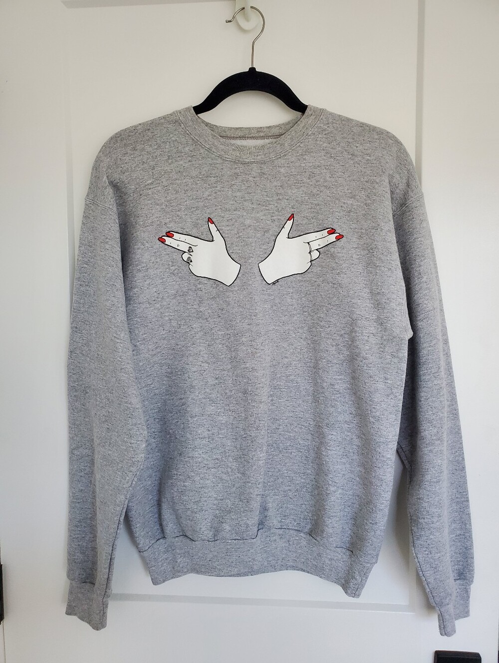 Grey Finger Guns Sweatshirt